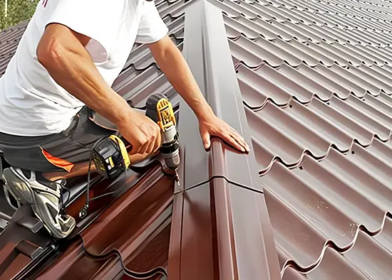 Finishing metal roof accessories
