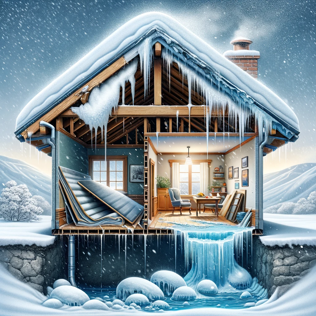 potential roof damage of snowfalls